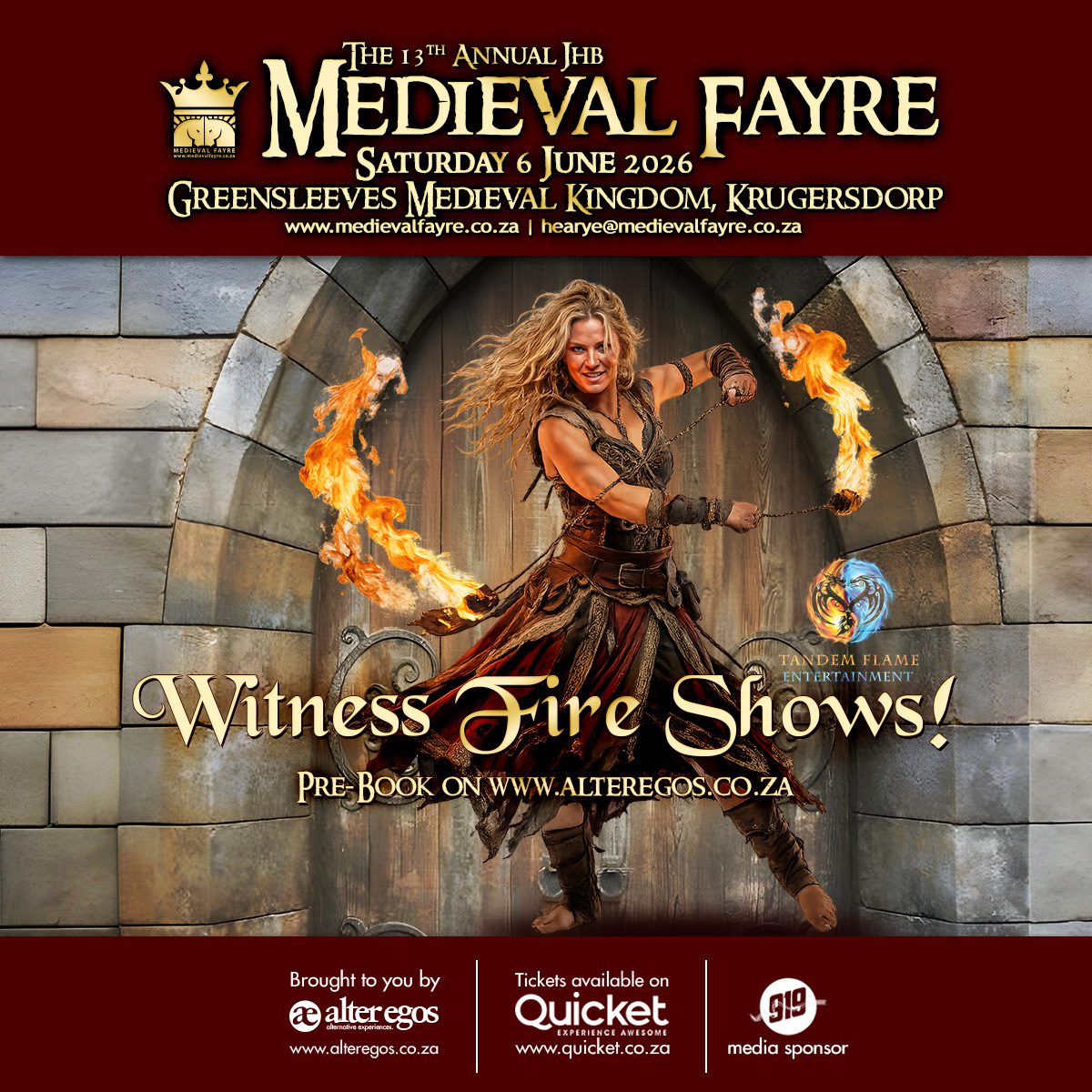 Fire Shows with Tandem Flame